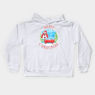 Christmas Dachshund Dog Xmas 2022 Kids Hoodie